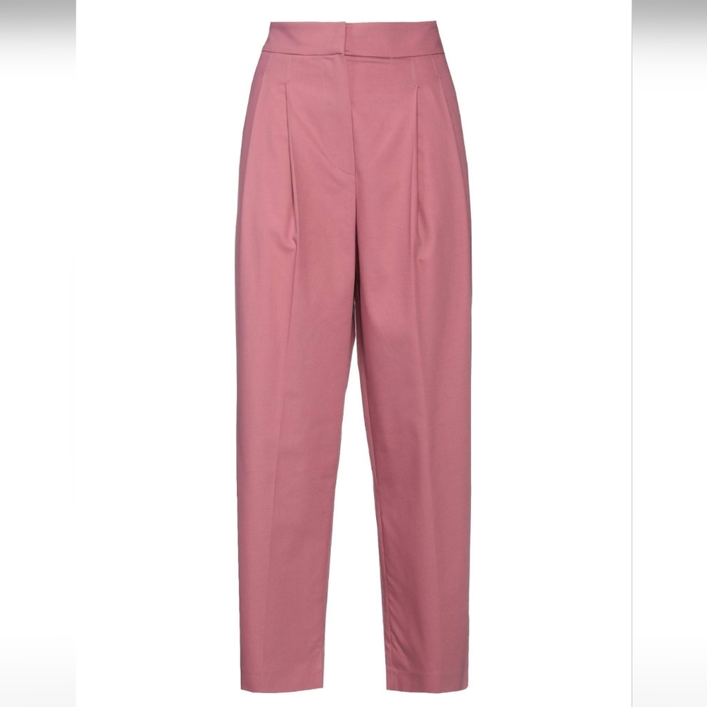 BRUNELLO CUCINELLI Cropped pleated cotton-blend pants